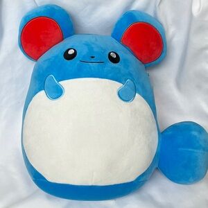 Pokemon Squishmallows “Marill”, NWT, 12”, blue and white,